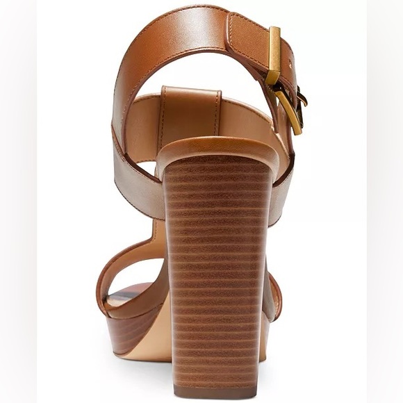 Micheal Kors Blaise Platform Sandal 9.5 platform summer sandal nude/beige BNWT - Picture 2 of 5